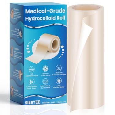 Imagem de Curativo em rolo hidrocoloide KissYee 10 cm x 1 m à prova dágua
