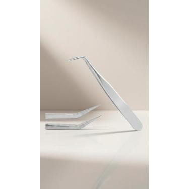 Imagem de Pinça Profissional Aço Inox Curva 125mm - Congratulations Store