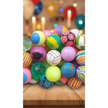Imagem de 50 Bolinhas Pula Pula Sortidas 32mm Premium - Congratulations Store