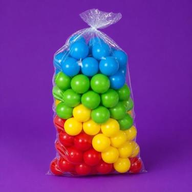 Imagem de Bolinhas para Piscina 76mm Reforçadas Coloridas Atóxicas 25 Unidades K