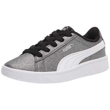 Imagem de PUMA Tênis infantil unissex Vikky Ac, Puma prata/Puma branco/Puma preto, 13.5 Little Kid