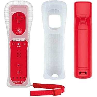 Imagem de Controle Wii Remote Motion Plus Nintendo Wii Vermelho Wii U