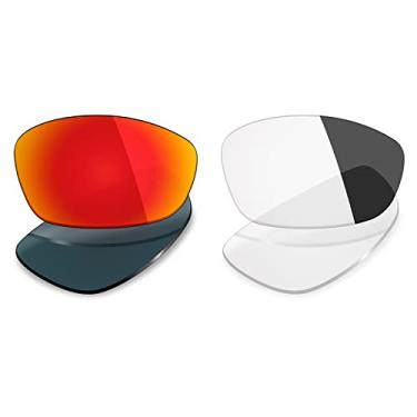 Imagem de 2 pares de lentes polarizadas de substituição da Mryok para óculos de sol Oakley Blender – Opções