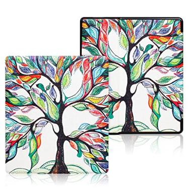 Imagem de CCOO Nova capa para Kindle Oasis (9ª, 2017 lançada e 10ª geração de 2019, 7 polegadas), nova capa inteligente de couro com hibernação automática