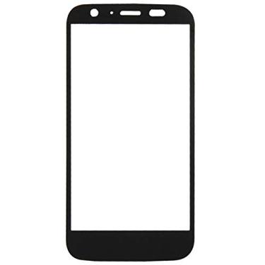 Imagem de LIYONG Peças sobressalentes de reposição para lente de vidro externa da tela frontal para Motorola Moto G/XT1032 (preto) peças de reparo (cor preta)