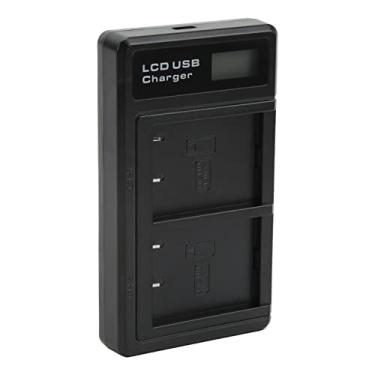 Imagem de Carregador NP‑W126, Carregador de bateria USB duplo com tela LCD para Fuji NP‑W126