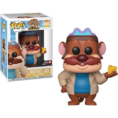 Imagem de Funko Monterey Jack (GameStop Exclusivo): Chip 'n Dale - Rescue Rangers x Pop! Boneco de vinil da Disney e 1 pacote protetor gráfico de plástico PET compatível [#465 / 34823 - B]