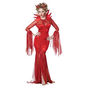 Imagem de California Costumes Fantasia de Diva Diabólica Feminina, Vermelho, Large