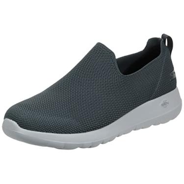 Imagem de Skechers womens Go Walk Max-athletic Air Mesh Slip on Walking Shoe Sneaker, Charcoal/Charcoal/Charcoal, 10.5 X-Wide US