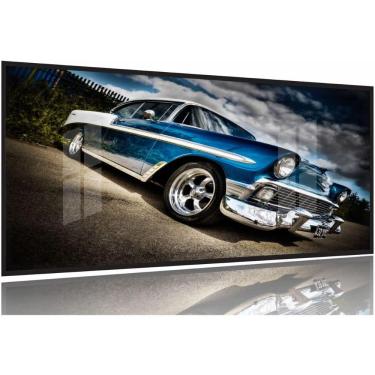 Imagem de Quadro Decorativo Carro Vintage 130x60 Moldura Preta 2x2