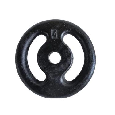 Imagem de Anilha Ferro Fundido Pintada Fitness Academia 4Kg