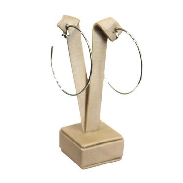 Imagem de Brinco De Pressão - Argola 5,00 Cm Prateado