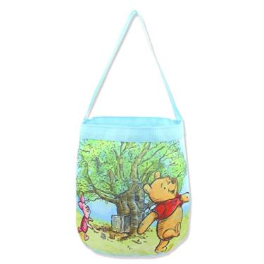 Imagem de Winnie the Pooh Kids Collapsible Nylon Gift Basket Bucket Toy Storage Tote Bag (One Size, Blue)