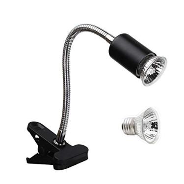 Imagem de Kiboule Lâmpada de calor réptil 50W Lâmpada de calor tartaruga Lâmpada de aquecimento Aquecedor ajustável com clipe para répteis lagarto tartaruga lâmpada de aquário incluída