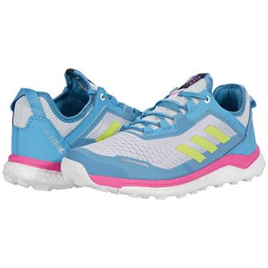 Imagem de adidas Women's Terrex Agravic Flow Trail Running Shoe, Halo Blue/Acid Yellow/Crystal White - 8.5