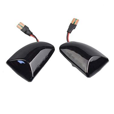 Imagem de 1 par de luzes LED dinâmico marcador lateral indicador de luzes de seta para Mercedes-BENZ Smart Smart Fortwo W451 Coupe/Cabrio # A4519067700 (preto)