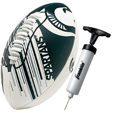Imagem de Franklin Sports Michigan State Football – Mini futebol juvenil – futebol americano de 21,5 cm – textura de fácil aderência – perfeito para crianças!
