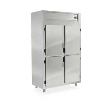 Imagem de Geladeira Comercial 4 Portas Inox 1044L Gelopar GREP-4P AI 127v