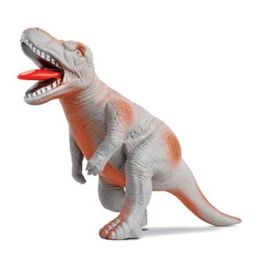 Imagem de Dinossauro Tiranossauro Rex Grande 25cm Vinil 617 - Bee Toys
