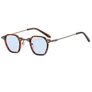 Imagem de Óculos de sol redondos femininos homens finos tipo gradientes lente liga armação de metal designer de luxo moda óculos de sol, c7, z