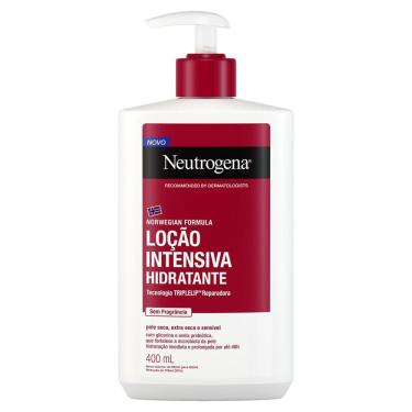 Imagem de Loção Hidratante Corporal Intensivo Neutrogena Norwegian Pele Seca e Extra Seca e Sensível sem Perfume 400ml