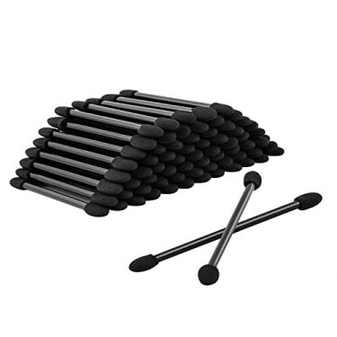 Imagem de Ponpon Aplicadores de sombra, 100 peças, aplicadores de esponja para os olhos dos dois lados, pincel descartável para meninas e mulheres maquiagem