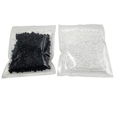 Imagem de LGEGE 1000 contas brancas e 1000 contas pretas para presente de aniversário de crianças, ótimo presente, projeto de pixel art, super fusíveis compatíveis com placas de fixação Perler Melty Iron Hama