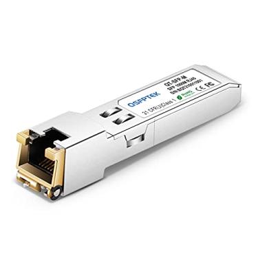 Imagem de QSFPTEK 1 Pacote 10GBASE-T SFP+ A RJ45 Módulo Cobre Mini-Gbic Transceptor Para Cisco SFP-10G-Ts Ubiquiti Uf-RJ45-10G Netgear Mikrotik D-Link, Supermicro, TP-Link Linksys Cat6A/Cat7 Até 100 Pés (30 M)