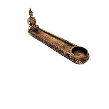 Imagem de Incensário Buda Tibetano Dourado