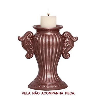 Imagem de Castiçal Romano Peq Ceramicas Pegorin Cobre Pequeno
