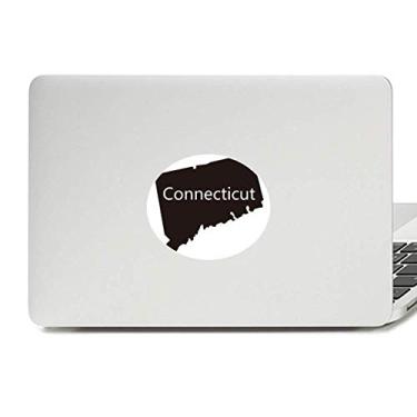 Imagem de Connectic America Adesivo de notebook com emblema de vinil e mapa dos EUA