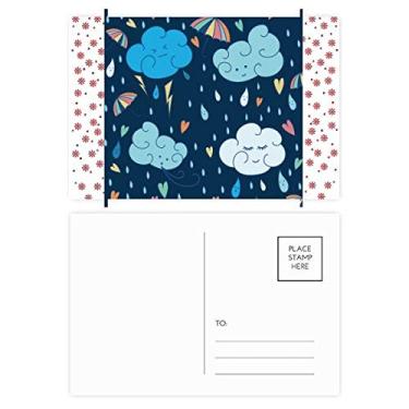 Imagem de Guarda-chuva nuvem coração Natal Natal flor celebração cartão postal bênção cartão cartão postal