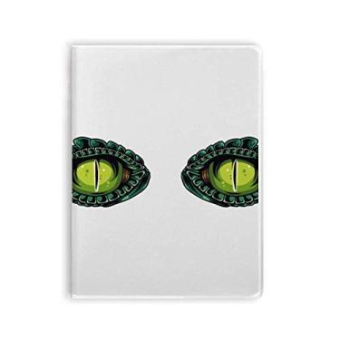 Imagem de Caderno para decoração de olhos de crocodilo de desenho animado, capa macia para diário