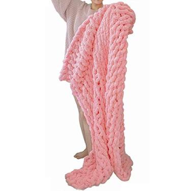 Imagem de Cobertor de malha robusto lance de chenille, tapete para animais de estimação de decoração para casa, cobertor de bebê, mantas macias para sofá-cáqui 40"× 40"