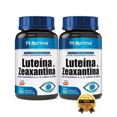 Imagem de Kit 2 Luteína + Zeaxantina Vitaminas A C E Cobre Zinco 60cps
