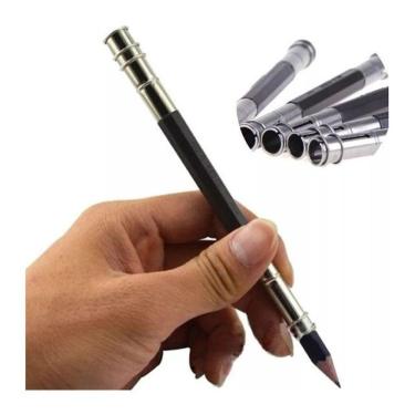 Imagem de Extensor Para Lápis Alongador Pontas Dupla Desenho Grafite