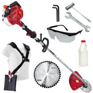Imagem de Roçadeira Premium Lateral Kawashima KW2600T Com motor M-2600 25,4cc á Gasolina Forte e...