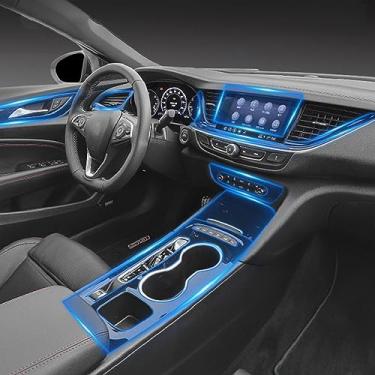 Imagem de LAVIYE Interior do carro GPS navegador console central transparente TPU película protetora Anti-scratc filme de reparo, para Buick Regal GS 2017-2023