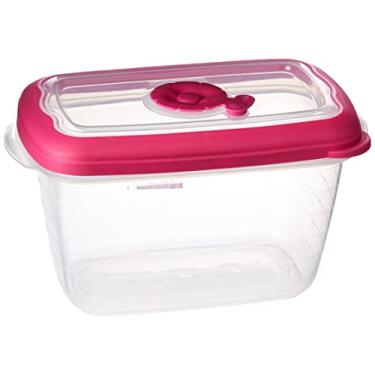 Imagem de Sanremo - Pote Plástico Hermético Retangular de 700ml, Linha Flor