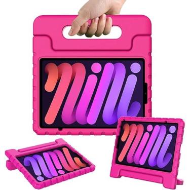 Imagem de Capa Infantil Maleta Compatível Para iPad Mini6 2021 / Mini 7 (A17 Pro) 2024 ROSA,Anti imapcto,EVA, Emborrachada, Leve