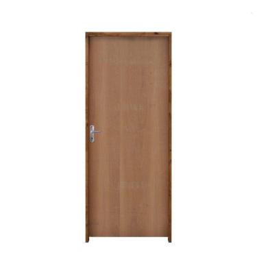 Imagem de Kit Porta Lisa De Madeira Padrão Imbuia 62 x 2.10 - Hale