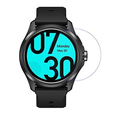 Imagem de LOKEKE Compatível com TicWatch Pro 5 protetor de tela de vidro temperado, protetor de tela de vidro temperado premium compatível com o relógio TicWatch Pro 5, feito de vidro real