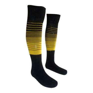 Imagem de Meião Profissional Degrade kit 20 pares Preto com Amarelo