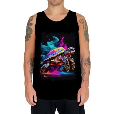 Imagem de Camiseta Regata De Tartaruga Marinha Neon Style 3 - Kasubeck Store