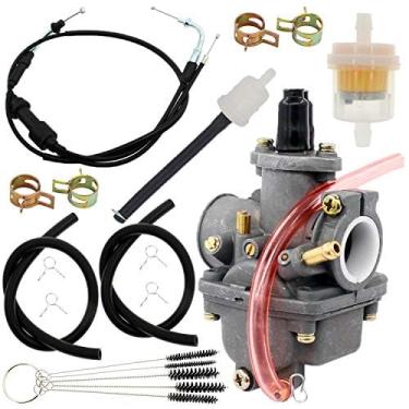 Imagem de YOFMOO Carburador + Cabo de acelerador para Yamaha Assy PW 80 PW80 1985-2006 Carburador com filtro de gás