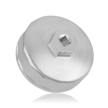 Imagem de IHOTDER Conjunto de soquete de filtro de óleo compatível com Mercedes-Benz/VW/Ford/Audi, chave de 3/8" 86,5 mm, ferramenta de remoção de filtro de óleo de aço com 5 pontos, ferramenta profissional de