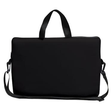 Imagem de Case Capa Maleta Premium Para Notebook Laptop de 15,6 com Alça de Mão Alça de Ombro e Zíper Lateral - Preto