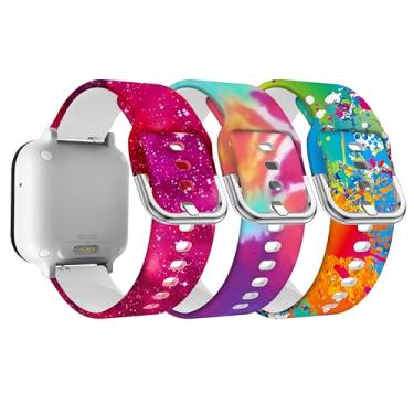 Imagem de Pulseira de relógio de substituição para Gizmo para crianças/T-Mobile SyncUP Watch 2 1, meninos e meninas, lindas pulseiras tie dye de 20 mm para Gizmo 3 2 1/Gabb 3e 3 2 1/Cosmo JrTrack 5/4/3/2 SE/2/1