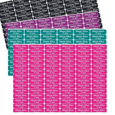 Imagem de Adesivo Etiqueta Escolar Personalizado Vinil - LÁPIS PEQUENAS 84 UN