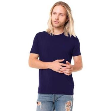 Imagem de Camiseta Ellus Masculina Cotton Fine Aquarela Classic Azul-Masculino